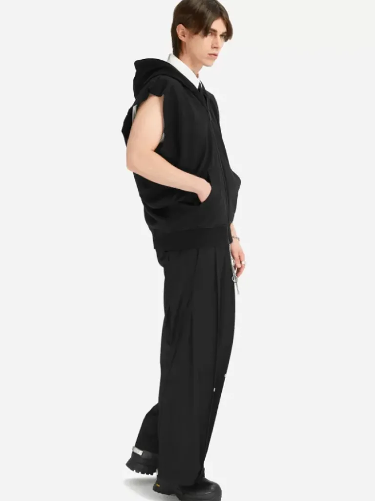 Men C2H4 005 - Accumulation Sleeveless Hoodie