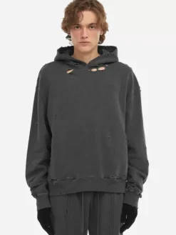 Men C2H4 001 - Agitator Distressed Hoodie