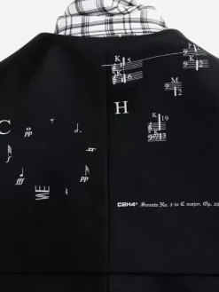 Men C2H4 003 - Alternate Scarf Variant Tailored Sleeveless Jacket
