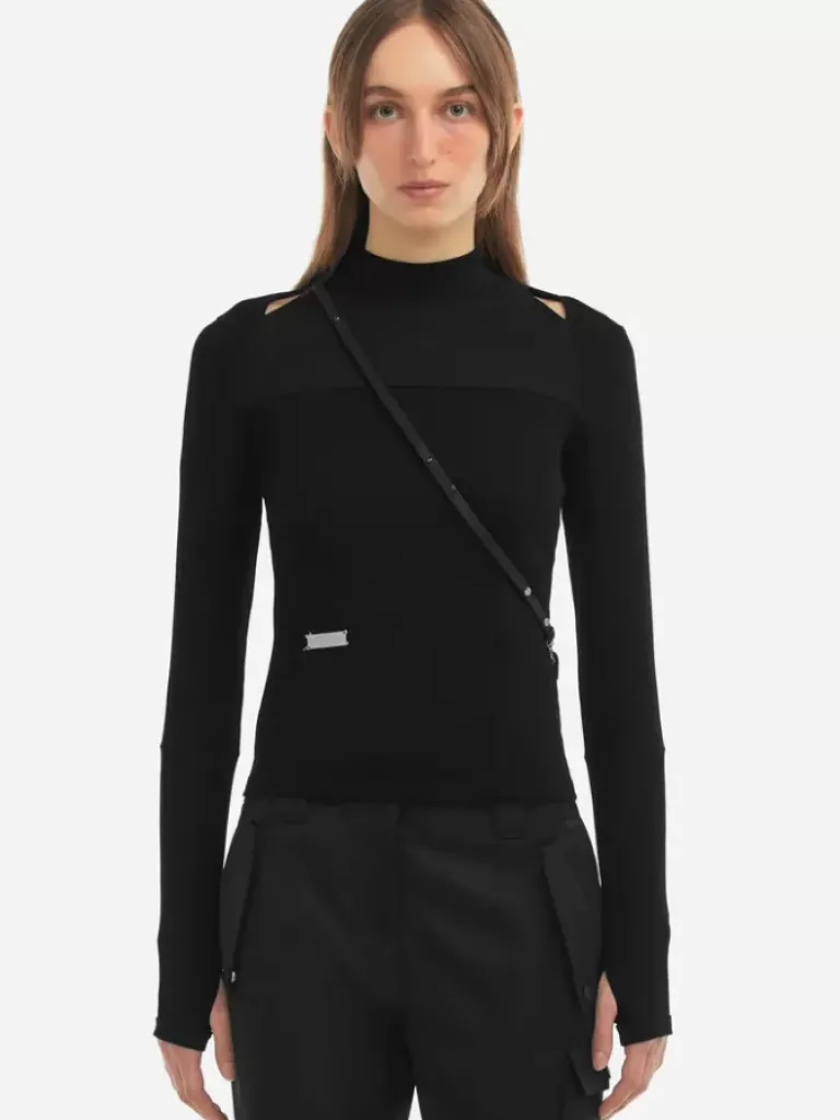 Women C2H4 006 - Arc Cut-Out Panelled Jumper