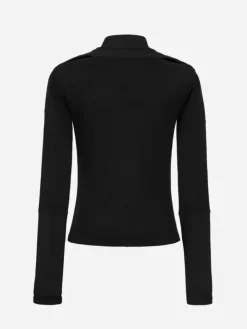 Women C2H4 006 - Arc Cut-Out Panelled Jumper