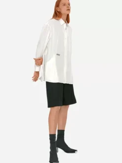 Women C2H4 004 - Arc Cutting Ripple Shirt