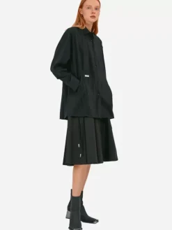Women C2H4 004 - Arc Cutting Ripple Shirt
