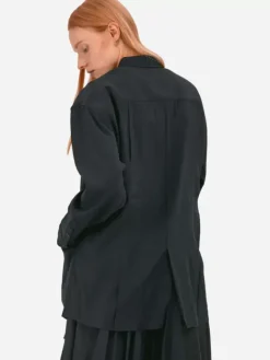 Women C2H4 004 - Arc Cutting Ripple Shirt
