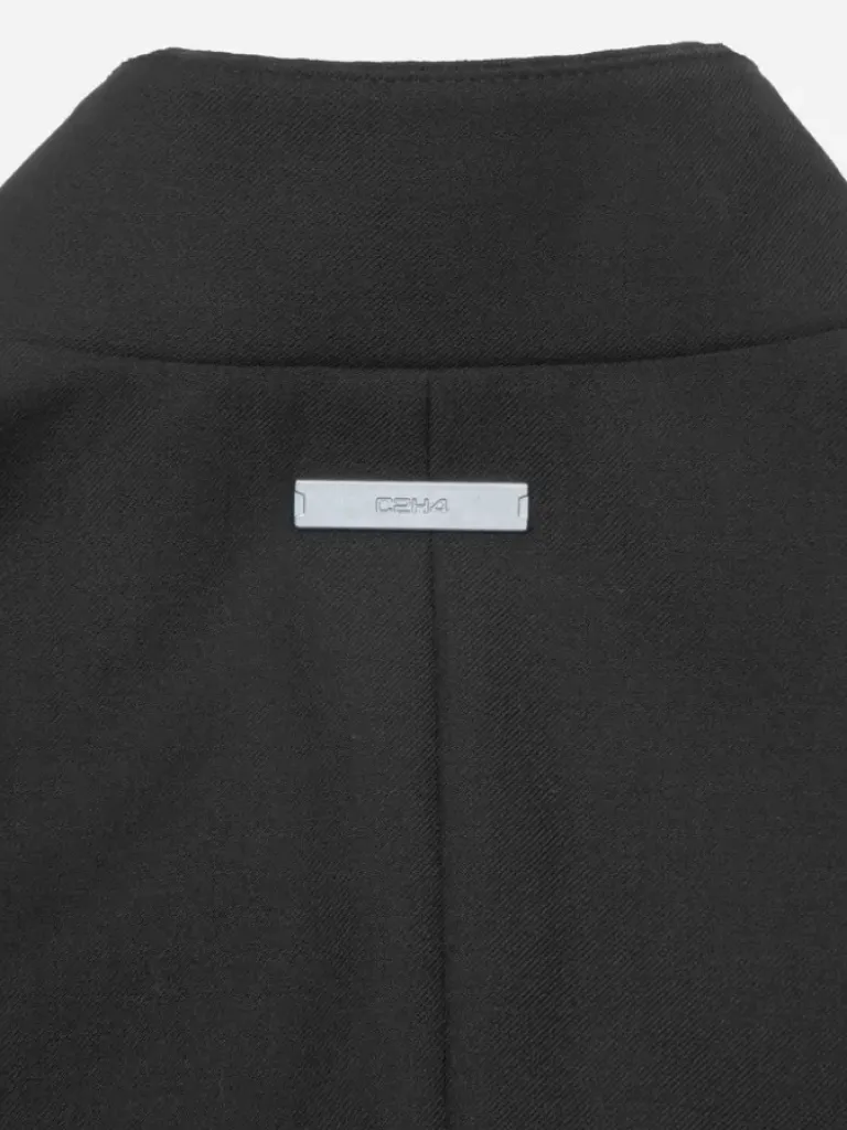 Women C2H4 004 - Arc Cutting Splicing Layered Tailored Jacket