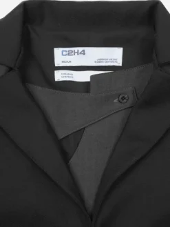 Women C2H4 004 - Arc Cutting Splicing Layered Tailored Jacket