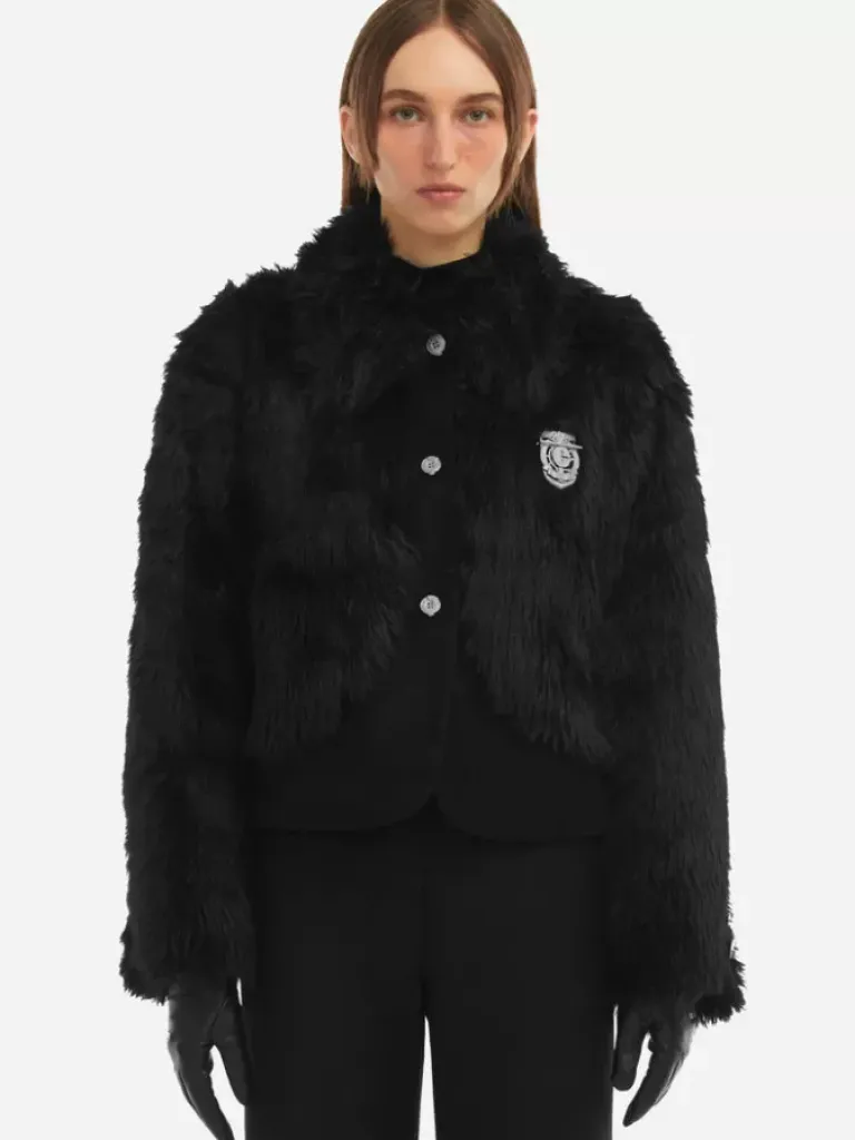 Women C2H4 006 - Arch Paneled Fur Jacket