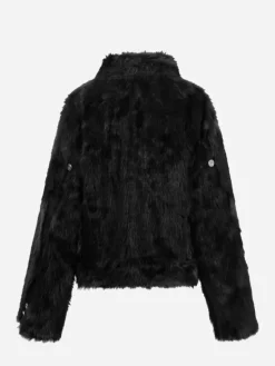 Women C2H4 006 - Arch Paneled Fur Jacket