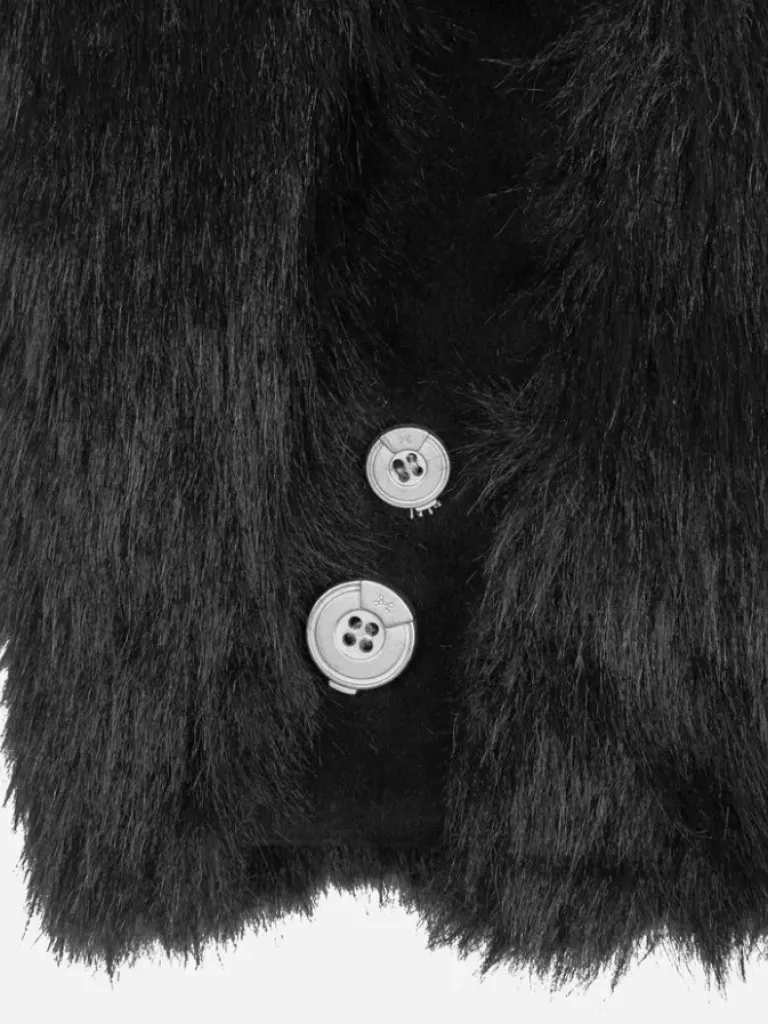 Women C2H4 006 - Arch Paneled Fur Jacket