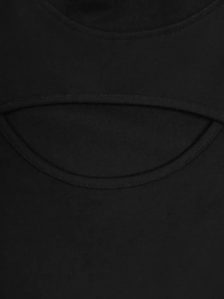 Women C2H4 005 - Arc Layered Hollowed-Out Fitted Jumper