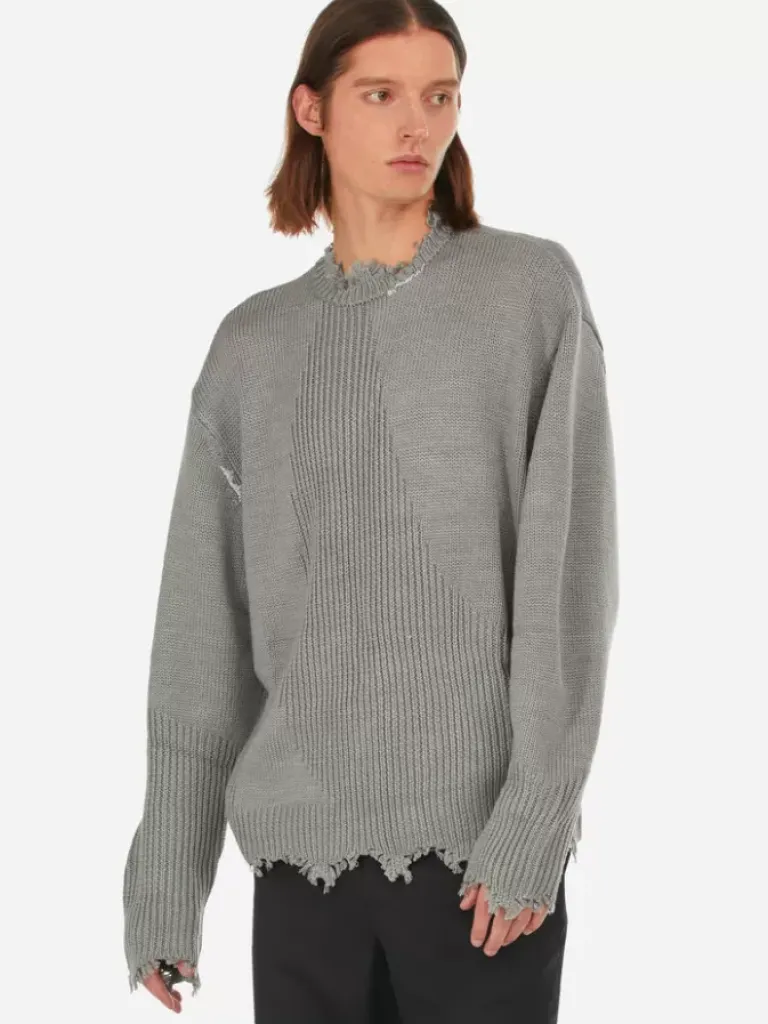 Men C2H4 002 - Arc Sculpture Knit Sweater