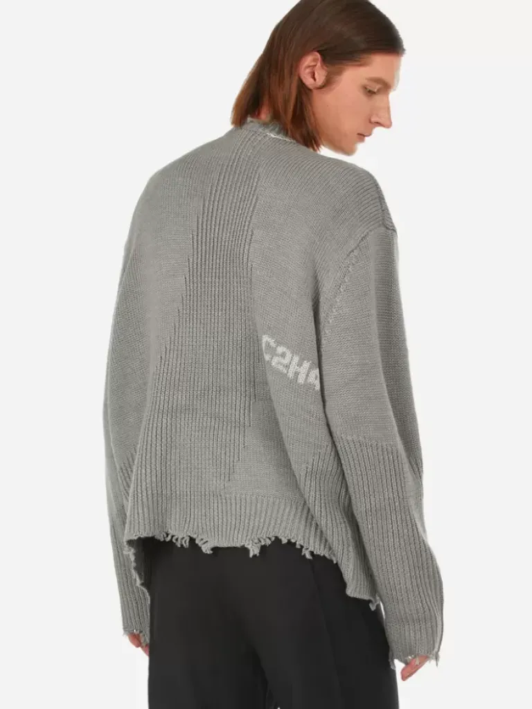 Men C2H4 002 - Arc Sculpture Knit Sweater