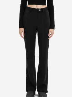 Women C2H4 004 - Arc Splicing Flappy Flared Trousers