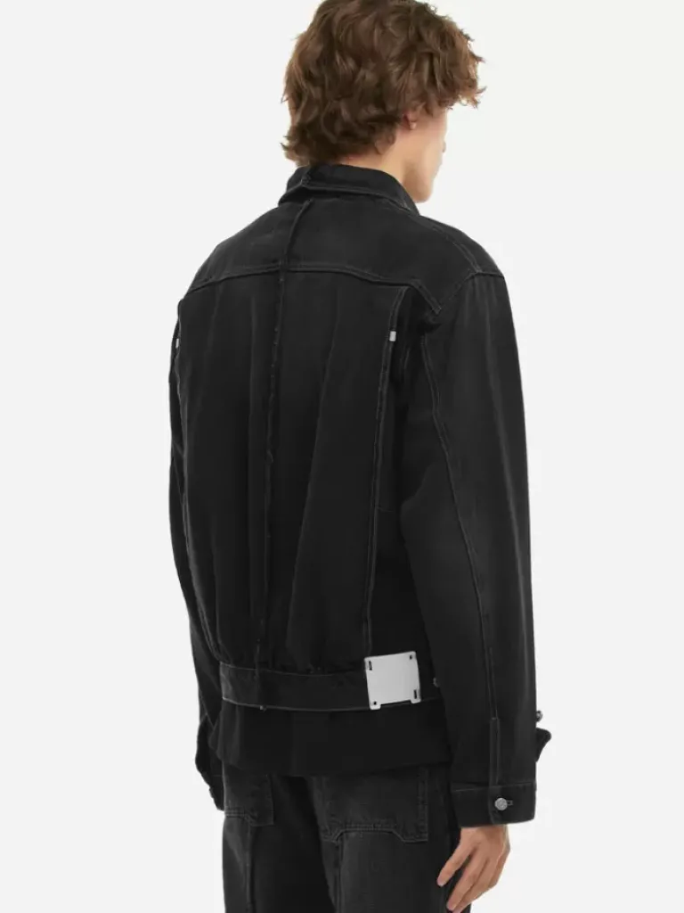 Men C2H4 005 - Asteroid Raw Edge Denim Jacket