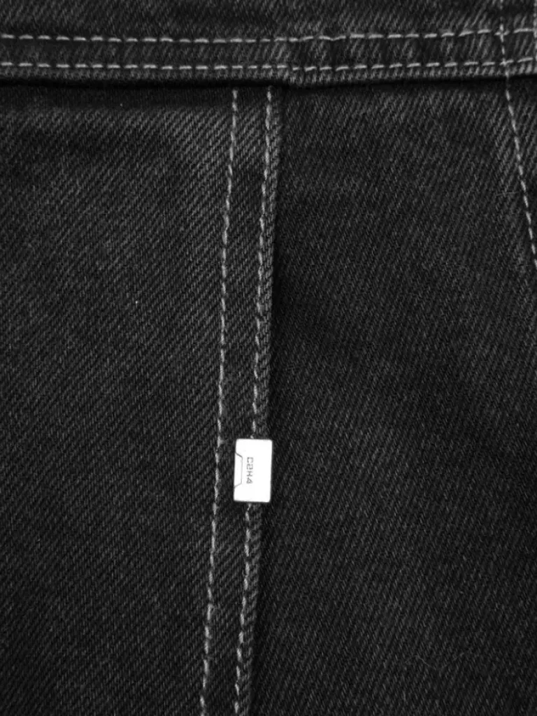 Men C2H4 005 - Asteroid Raw Edge Denim Jacket