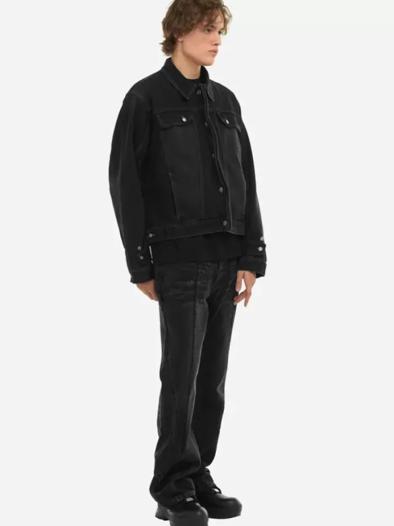 Men C2H4 005 - Asteroid Raw Edge Denim Jacket