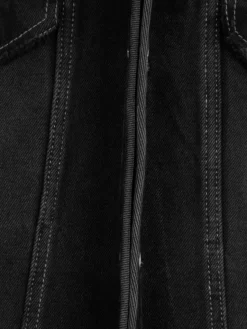 Men C2H4 005 - Asteroid Raw Edge Denim Jacket