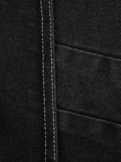 Men C2H4 005 - Asteroid Raw Edge Denim Jacket