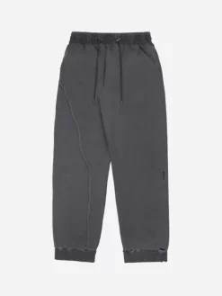 Men C2H4 001 - Asymmetric Agitator Distressed Sweatpants