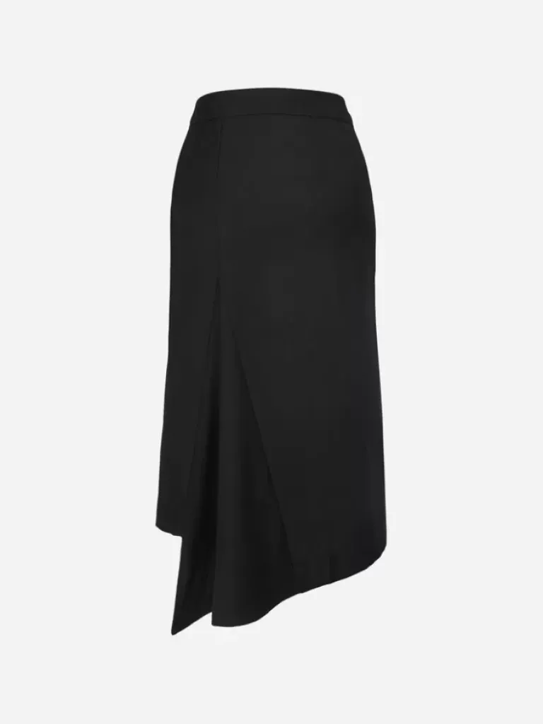 Women C2H4 004 - Asymmetrical Fitted Skirt