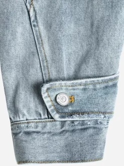 Men C2H4 003 - Asymmetrical Layered Denim Jacket