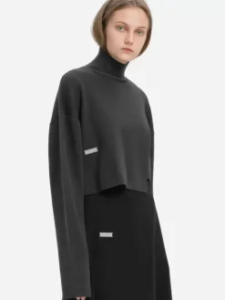 Women C2H4 004 - Asymmetrical Turtleneck Sweater