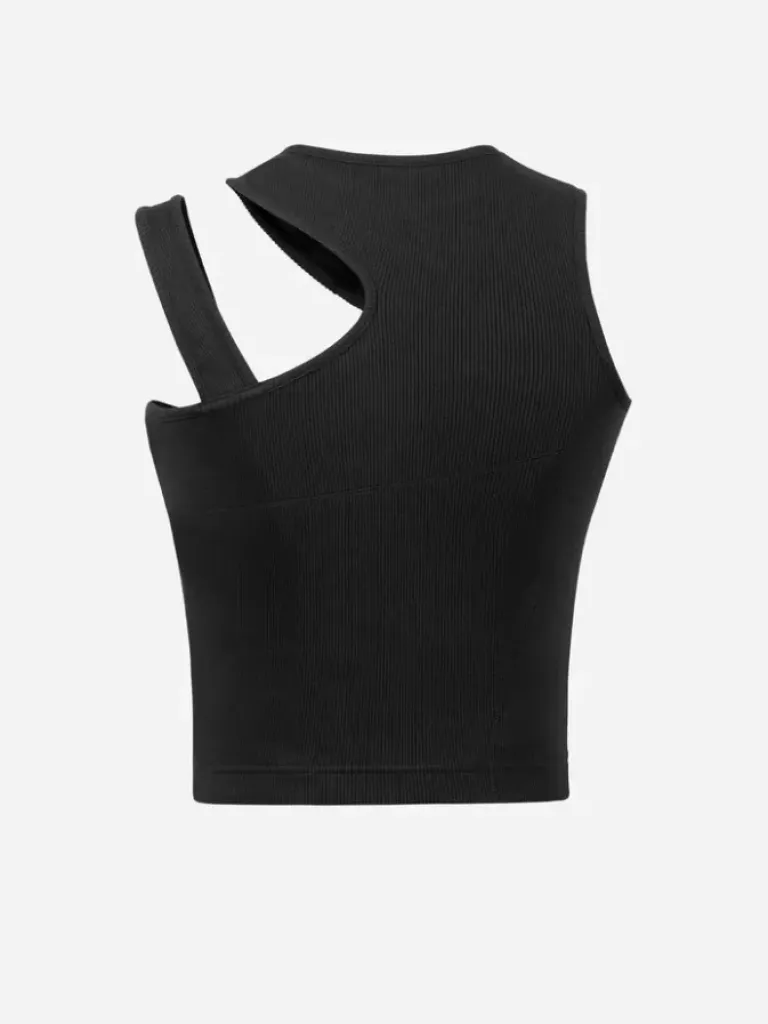 Women C2H4 005 - Asymmetric Cut-Out Tank Top