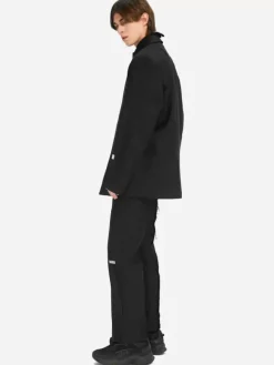 Men C2H4 005 - Asymmetric Intervein Panelled Tailored Coat