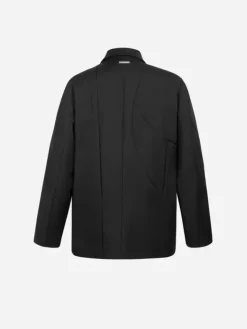 Men C2H4 005 - Asymmetric Intervein Panelled Tailored Coat