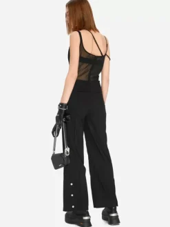 Women C2H4 005 - Asymmetric Layred Strappy Jumpsuit