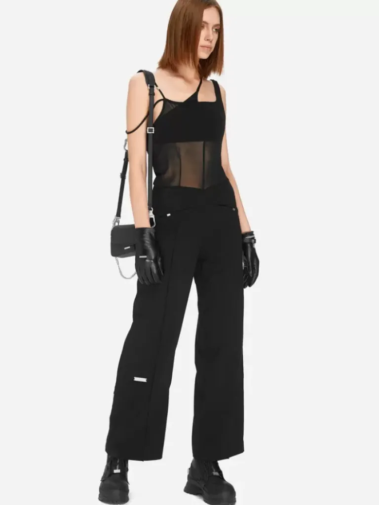 Women C2H4 005 - Asymmetric Layred Strappy Jumpsuit