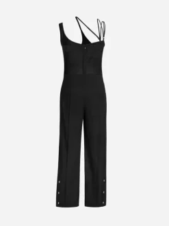 Women C2H4 005 - Asymmetric Layred Strappy Jumpsuit