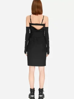 Women C2H4 005 - Asymmetry Layered Mini Dress