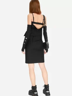 Women C2H4 005 - Asymmetry Layered Mini Dress