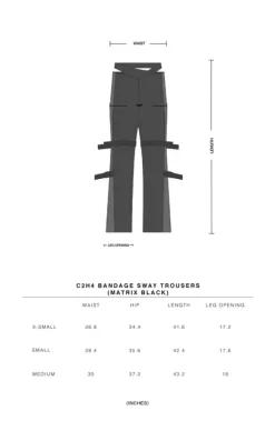 Women C2H4 004 - Bandage Sway Trousers