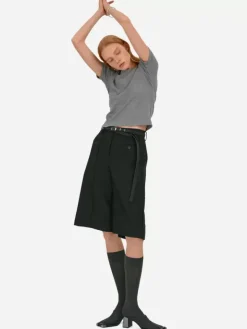 Women C2H4 007 - Basics Rib Knit T-Shirt