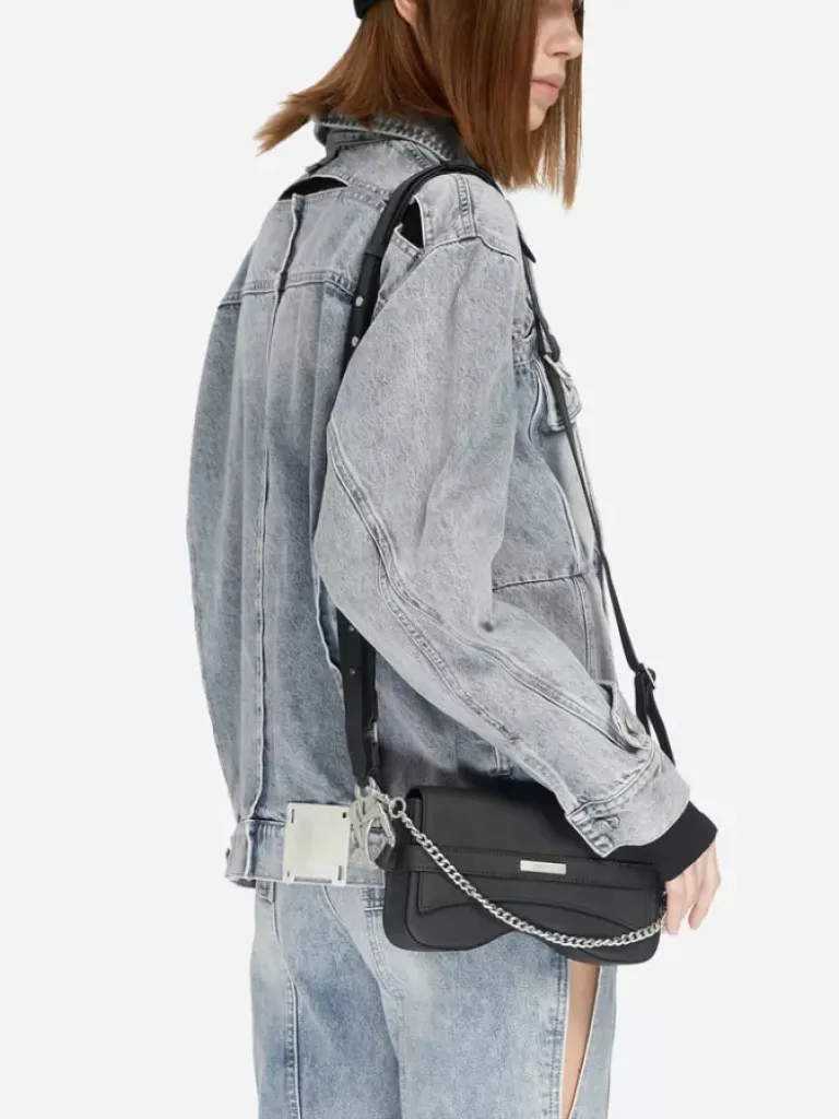 Women C2H4 005 - "Callisto" Curved Leather Shoulder Bag