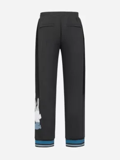 Men C2H4 X Lacoste Paneled Applique Inside-Out Sweatpants