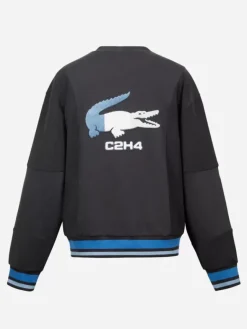 Men C2H4 X Lacoste Paneled Applique Inside-Out Crewneck