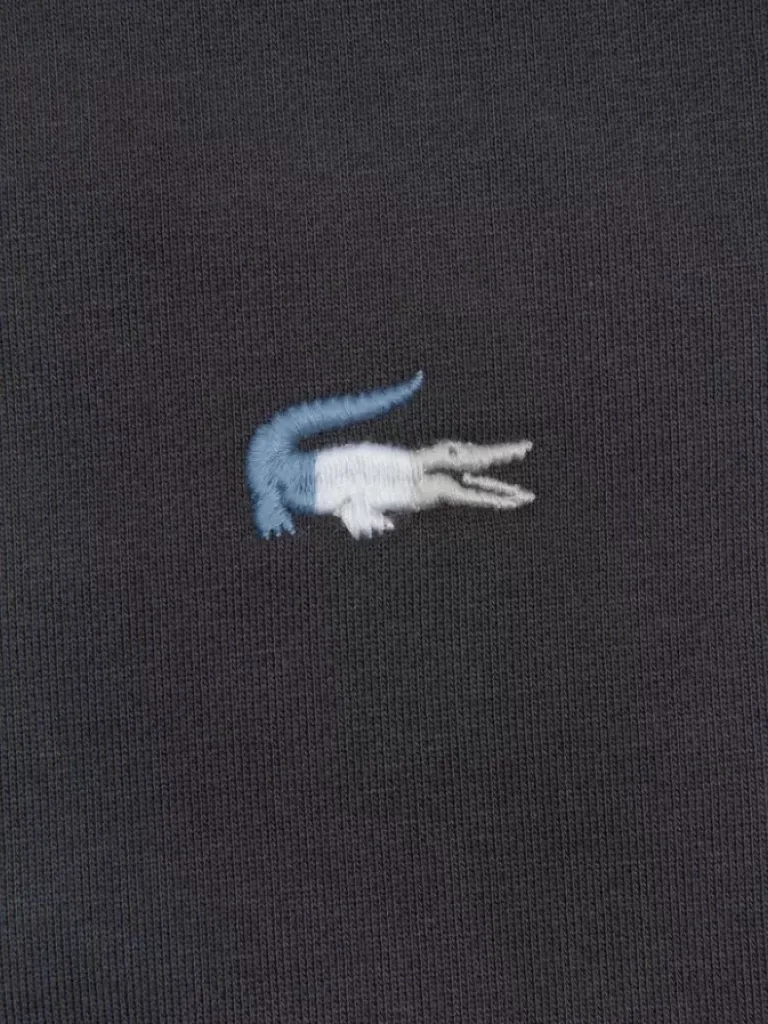 Men C2H4 X Lacoste Paneled Applique Inside-Out Crewneck