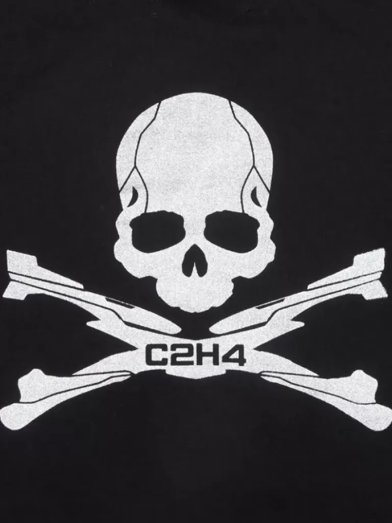 Men C2H4 ® X Mastermind Japan "C-Mastermind" Double Layer Glitter Powder Long Sleeve T-Shirt