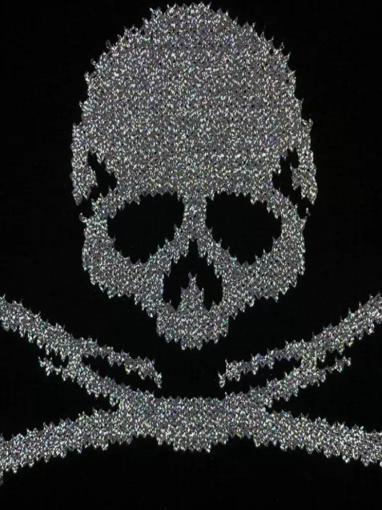 Men C2H4 ® X Mastermind Japan "C-Mastermind" Reflective Knit Sweater