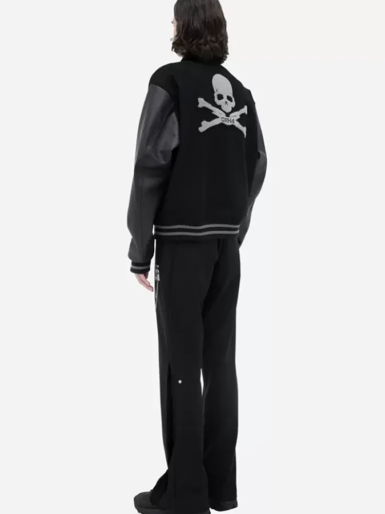 Men C2H4 ® X Mastermind Japan "C-Mastermind" Applique Baseball Jacket
