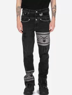 Men C2H4 ® X Mastermind Japan Double Waist Jeans