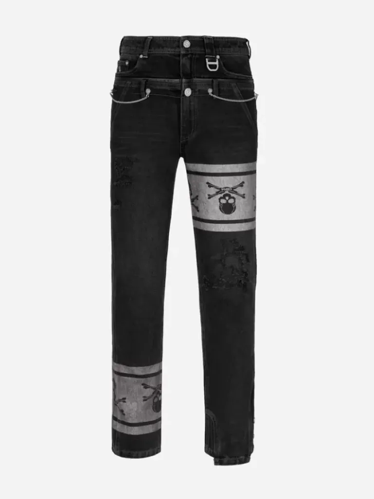 Men C2H4 ® X Mastermind Japan Double Waist Jeans