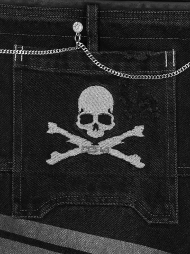Men C2H4 ® X Mastermind Japan Double Waist Jeans