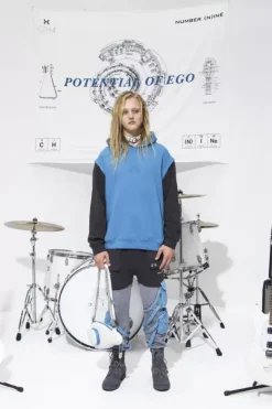 Men C2H4 X Number (N)Ine Musician Hoodie