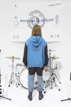 Men C2H4 X Number (N)Ine Musician Hoodie