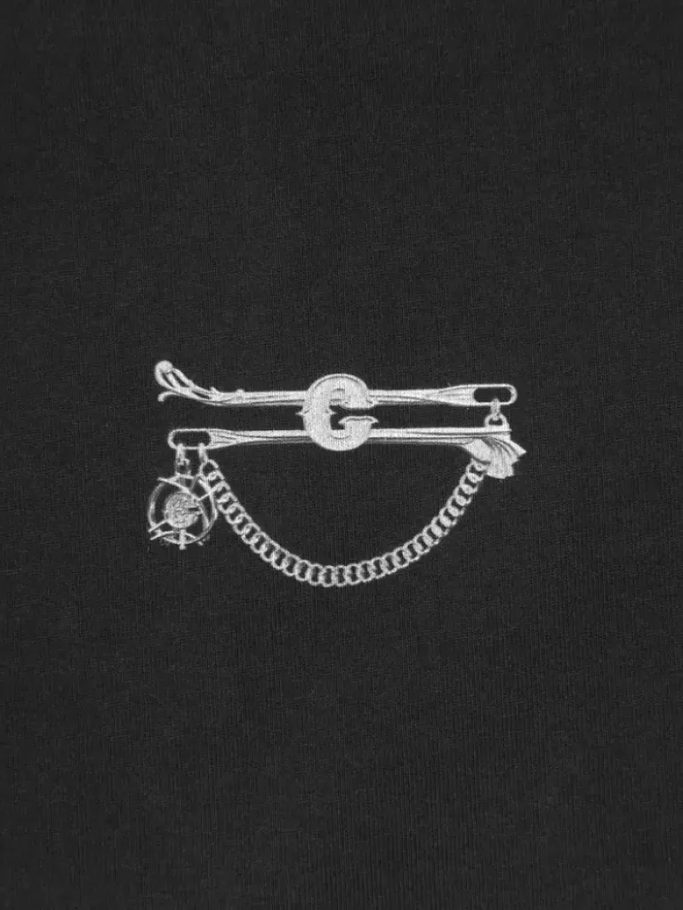 Men C2H4 006 - "Club Emblem Pin" Print T-Shirt