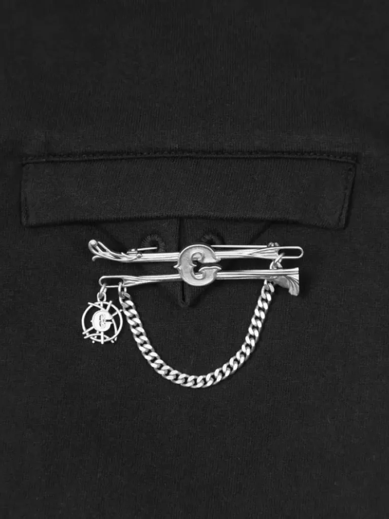 Men C2H4 006 - "Club Emblem Pin" T-Shirt